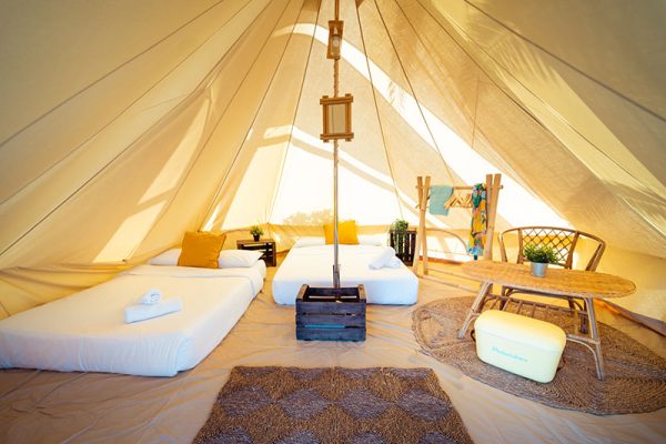 Tienda glamping para 4 personas