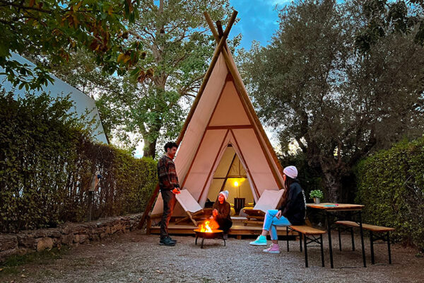 tienda kampaoh en camping Güejar